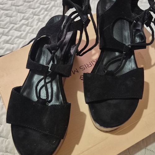 Tsakiris Mallas black platform sandals, size 37
