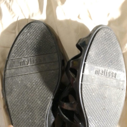 Melissa sandals used, black, size 41/42, collectible