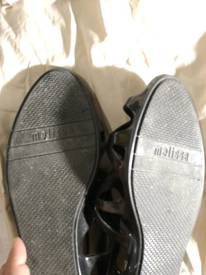 Melissa sandals used, black, size 41/42, collectible