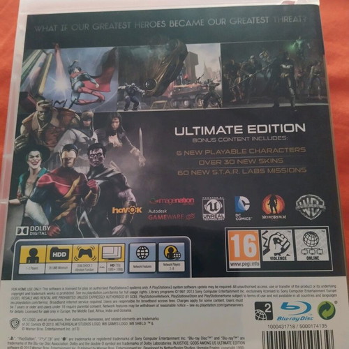 Injustice Ultimate Edition PS3 μεταχειρισμένο παιχνίδι μάχης