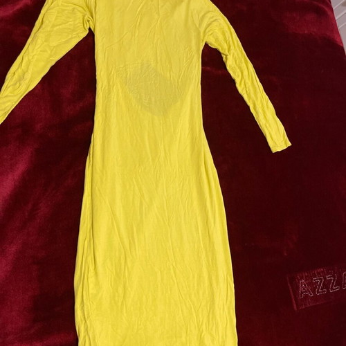 Women's elastic midi dress River Island used, yellow, size 42
