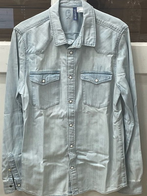Τζιν πουκάμισο unisex H&M