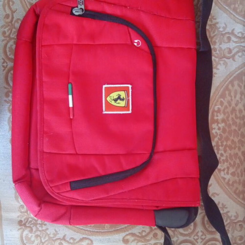 Ferrari crossbody bag like new, red
