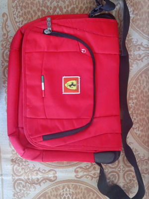 Ferrari crossbody bag like new, red