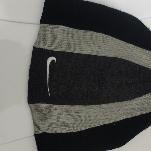 Nike beanie hat, black and grey