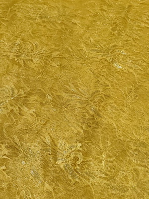 Жълта дантела нова, плат ширина 1,60 см, дължина 3 метра