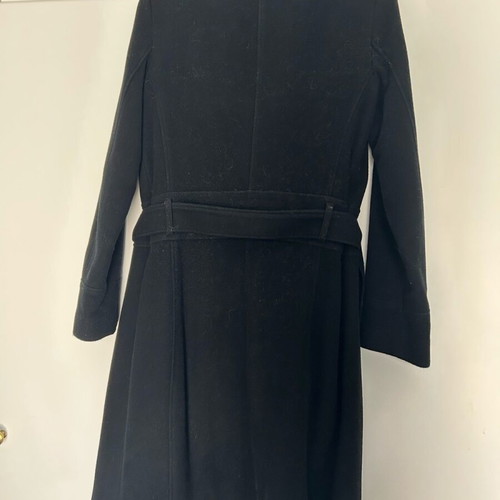 Black Etam coat size S like new with belt
