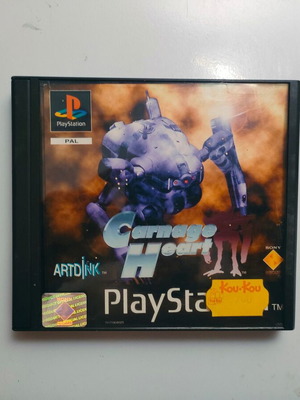 Carnage Heart PS1 game used, fully functional