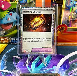 Pokemon card scorching charcoal holographic