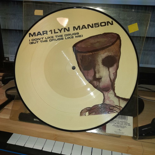 Marilyn Manson I Don't Like The Drugs Picture Disc Vinyl 10" like new