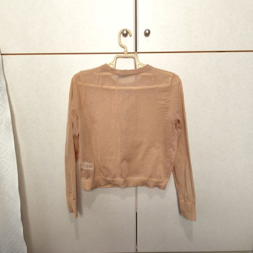 Zara short cardigan new, beige, see through, size S