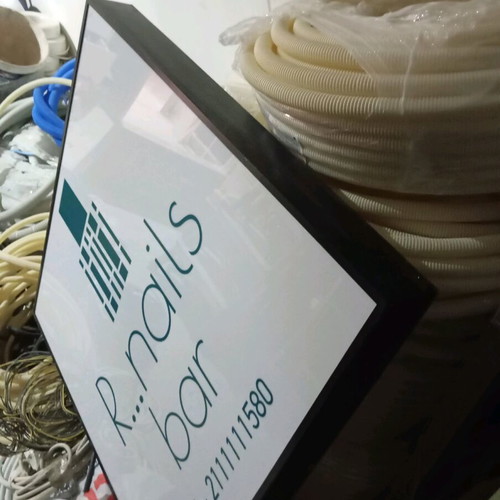 Sign used 1*1 meter