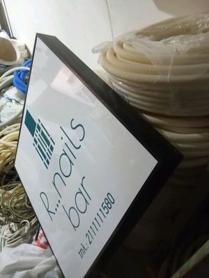 Sign used 1*1 meter