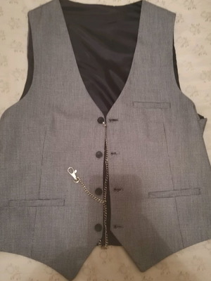 Suit vest like new, size M, grey