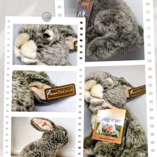 Anna Club Plush Grey Shades Stuffed Bunny New