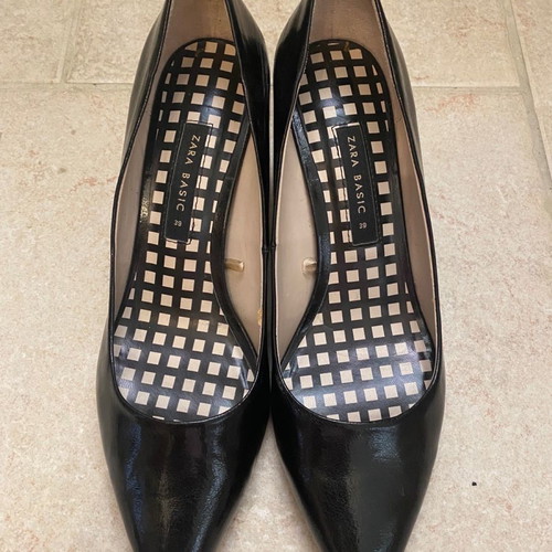 Zara pumps used with square heel, size 39, black