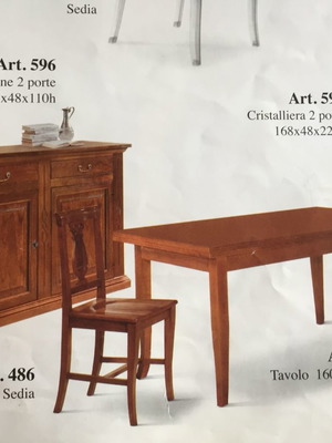 Italian factory buffet new, walnut