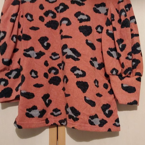 Doretta leopard thin knit new, brown, size S
