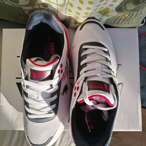 U.S. Polo Assn. Athletic Shoes New, Size 40, White Multicolor