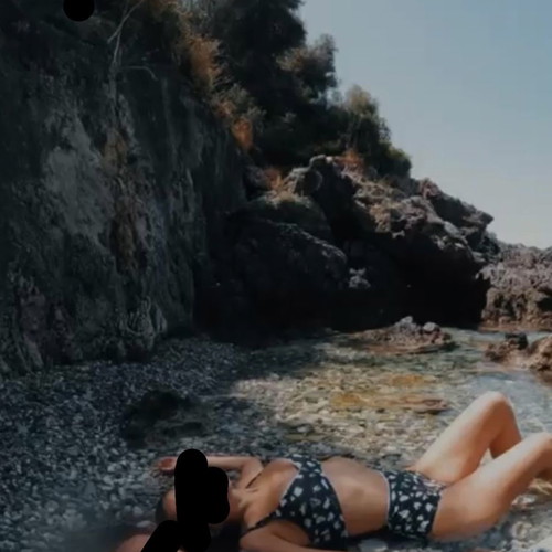 ASOS Bikini black & white M