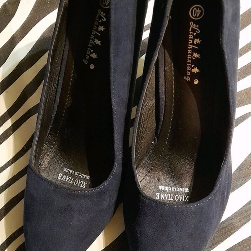 Blue pumps new, size 38