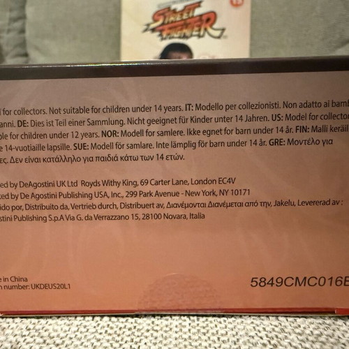 Street Fighter DeAgostini collectible figure new, scale 1:18