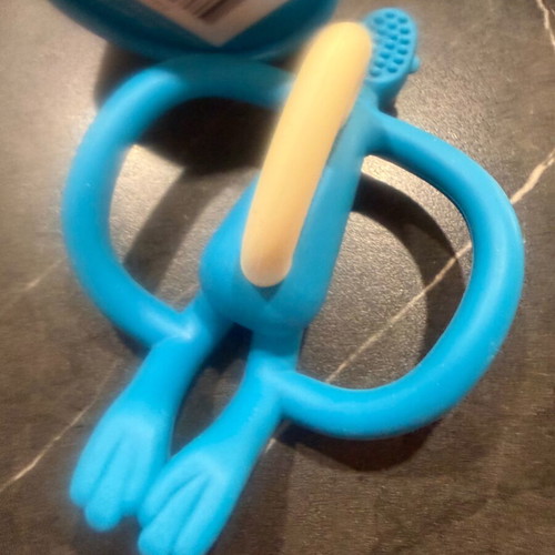 Matchstick Monkey teether like new with Mam pacifier gift