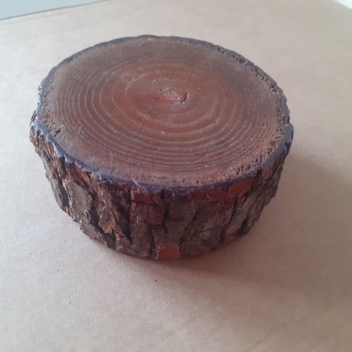 Wooden rustic tree trunk ashtray like new