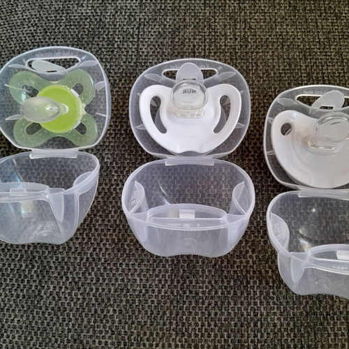 Silicone pacifiers NUK and mum new, pack of 3 pieces