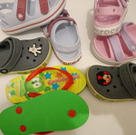 Children's Crocs shoes, 3 pairs plus 1 other brand, size 9