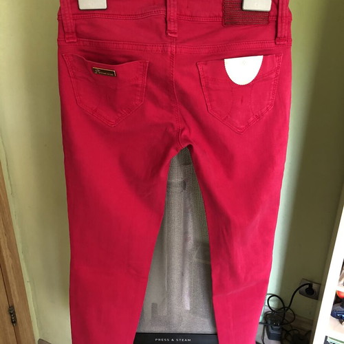 Fornarina women's jeans new, size S, cotton, cyclamen color
