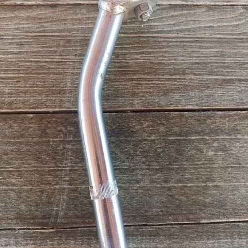 Silver bicycle handlebar with stem like new
