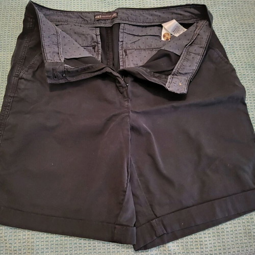 Womens chino shorts Marks & Spencer size 12 Eur 40 like new, dark blue