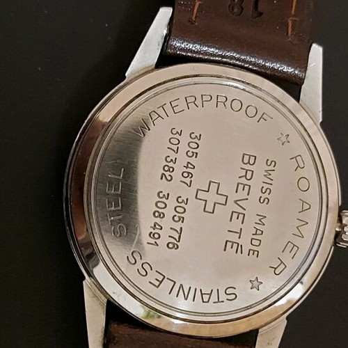 Roamer Vanguard men's wind-up watch used vintage 1965