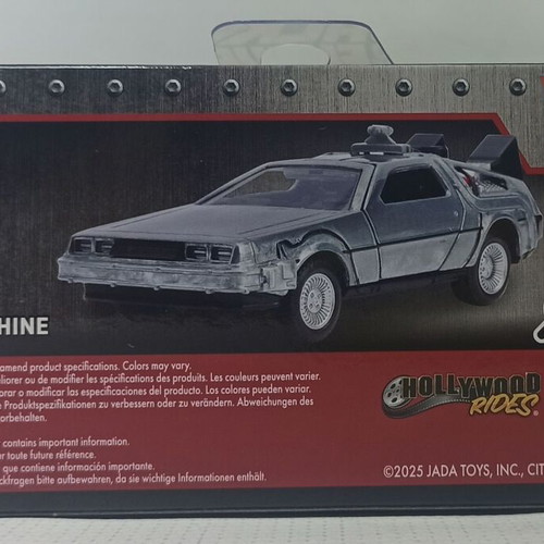 Jada Toys Delorean Time Machine collectible toy new