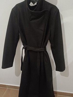 Elegant Italian coat, black, size L