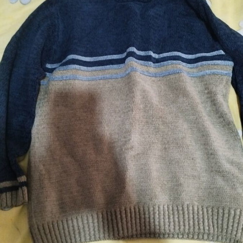 Wool sweater Combos like new, beige and blue, men's M