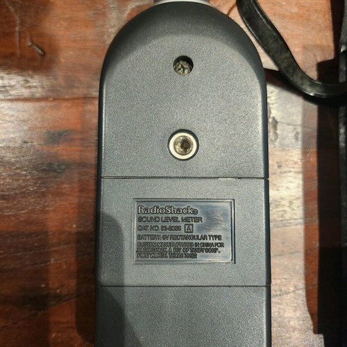 Radio Shack decibel meter used with case
