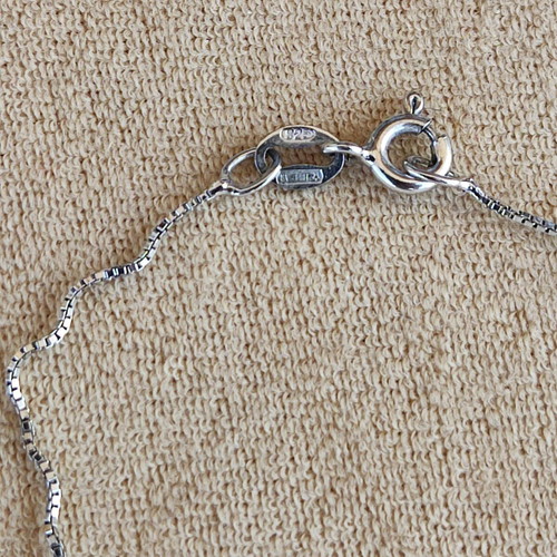 925 Silver Jewelry Set like new with Necklace and Zircon Earrings