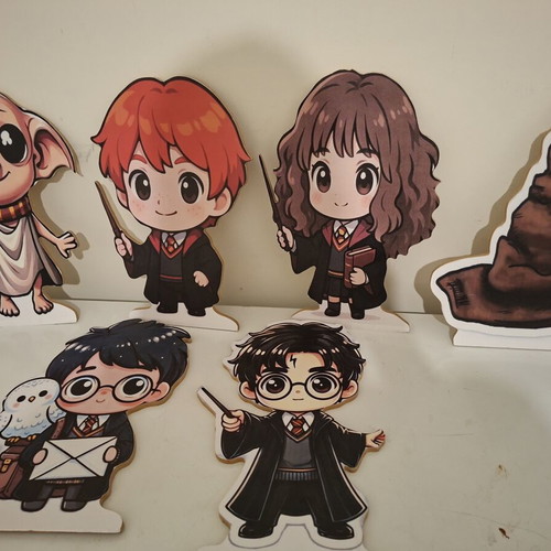 Harry Potter wooden figures set of 6, 40 cm
