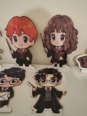 Harry Potter wooden figures set of 6, 40 cm