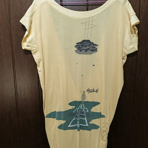 Helmi yellow off-shoulder blouse used size S