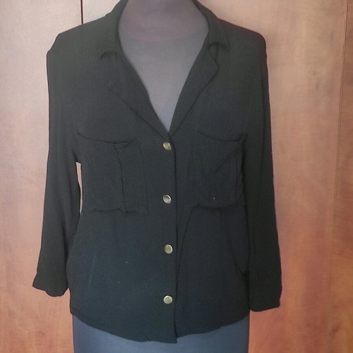 Bershka Women's Black Shirt like new, size S