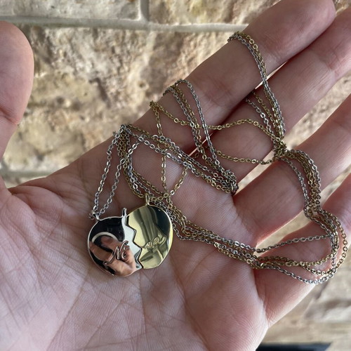 Nina Ricci collectible double necklace Nina & Luna, like new