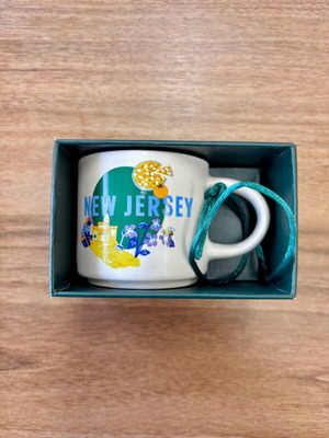 Starbucks Ornament New Jersey new, 2oz Been There series