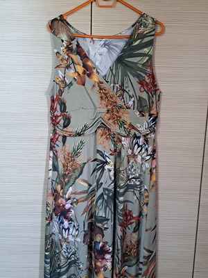 Passager A-line dress, green, XXL