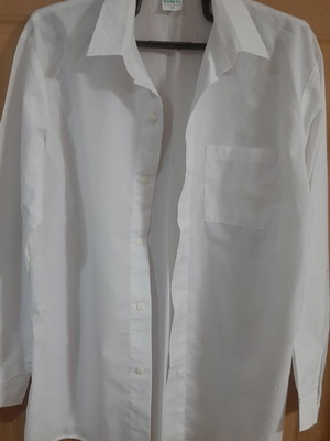 White Kareta dress shirt size 16, like new, Greek made