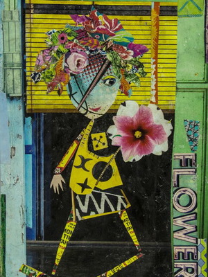 Modern art collage print 21x29 on high-quality paper new