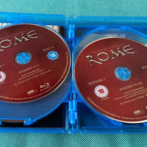 Rome Blu-Ray like new with Greek subtitles, complete seasons