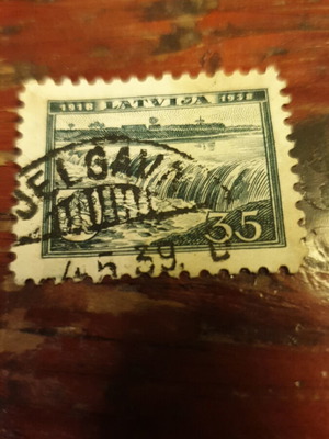 1938 35 Santimu Latvia stamp used